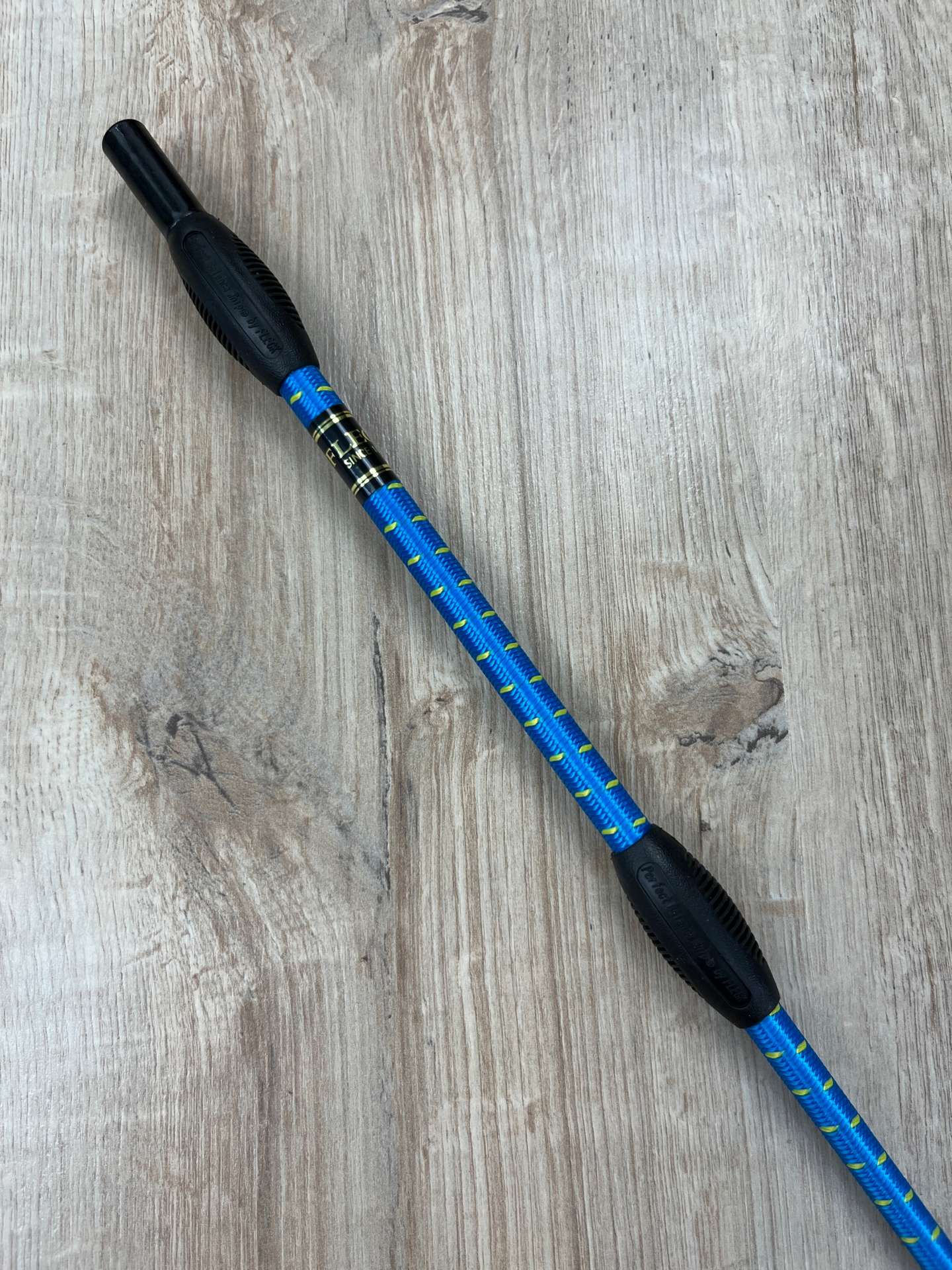 Fleck Balance Gerte Sport azur-gelb mit Gummiknubbeln