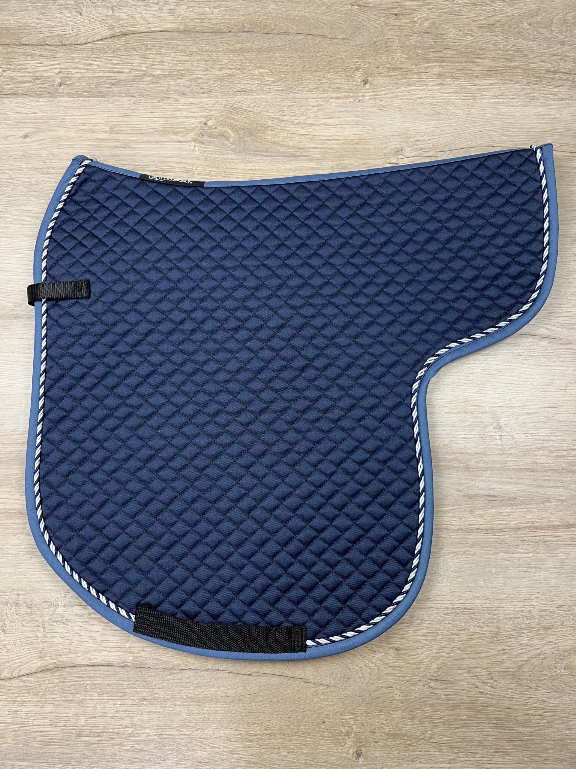 Satteldecke Island anatomic navy Kordel maritim Einfass taubenblau, neue Form!!