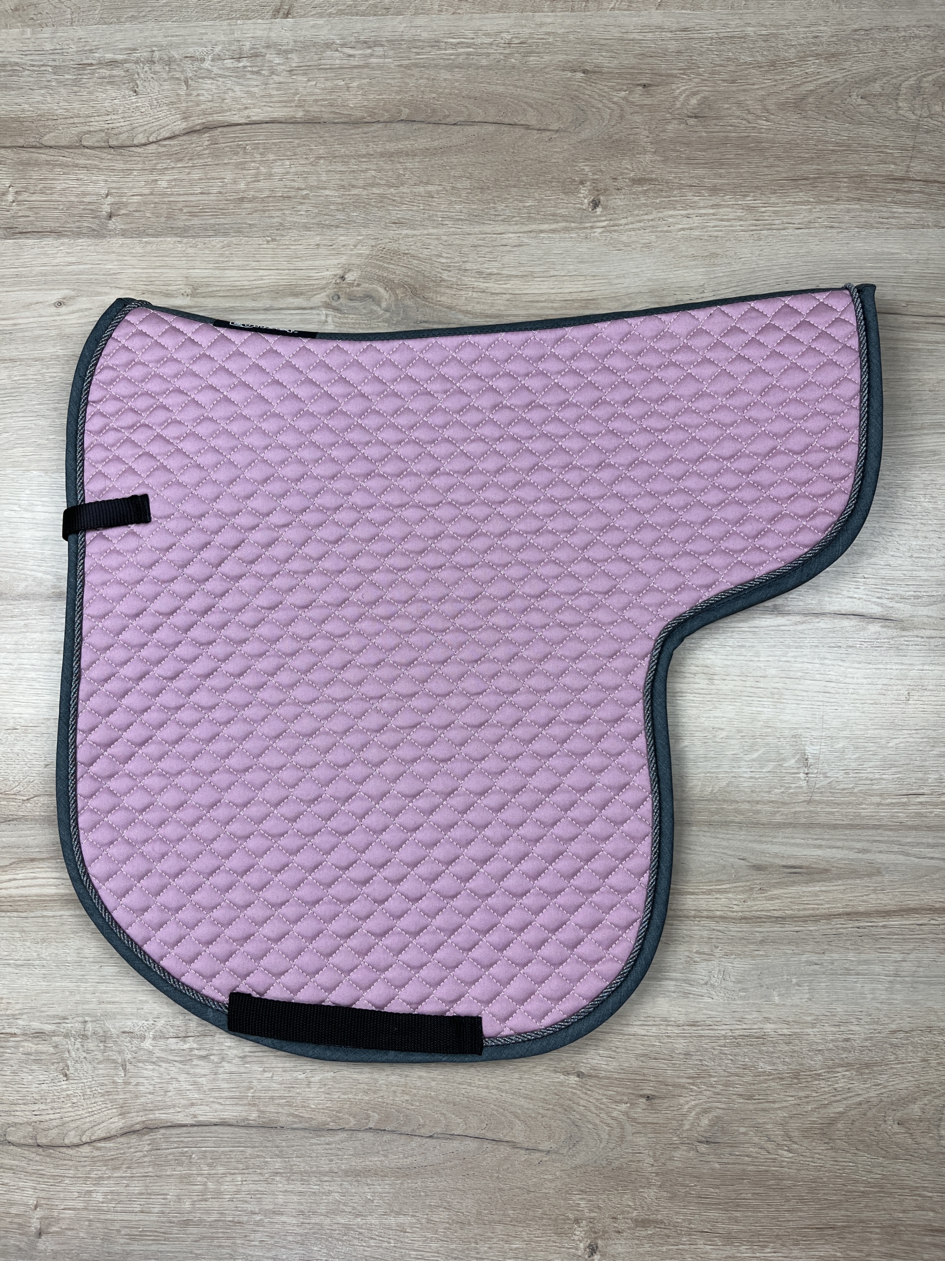 Satteldecke Island anatomic antique rose Kordel anthrazit lurex Einfass anthrazit-melange, neue Form!!