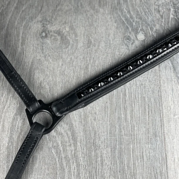 Nordic Horse Trense komplett All Black, hannov. Reithalfter