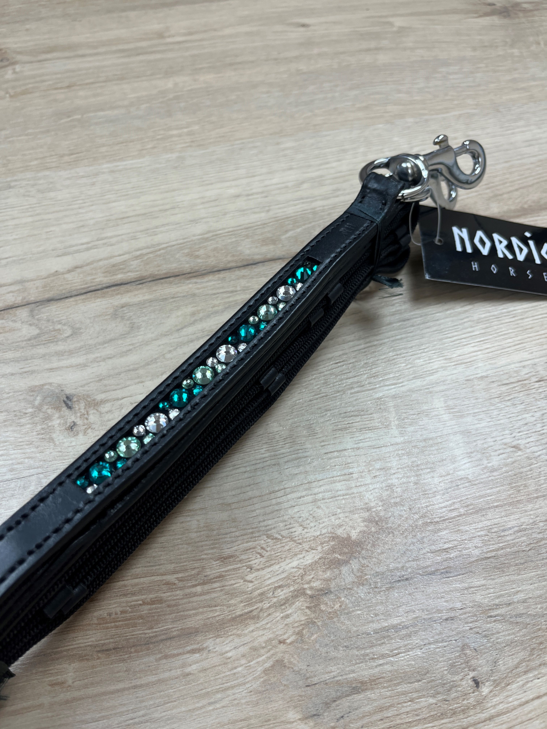 Nordic Horse Supergrip Zügel Colour Mix grün