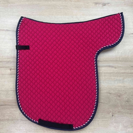 Satteldecke Island Viola red Kordel Pink Lady Einfaß navy Satin