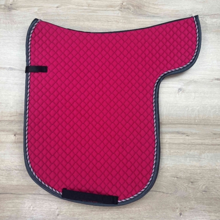 Satteldecke Island Viola red Kordel candela Einfaß Antrazith Satin