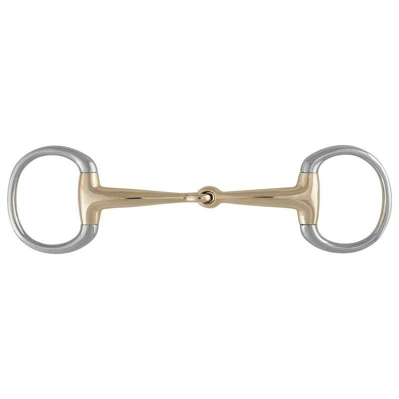 Stübben Olivenkopf Gebiss sweet copper, einfach gebrochen, 12mm, Ringe Edelstahl