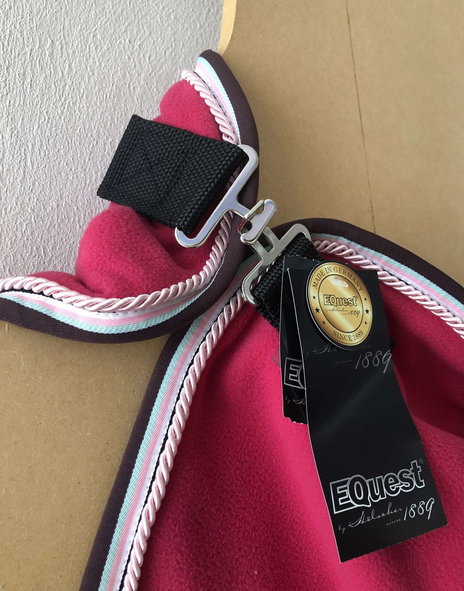 Abschwitzdecke, Equest Alpha Fleece regular plus , viola red