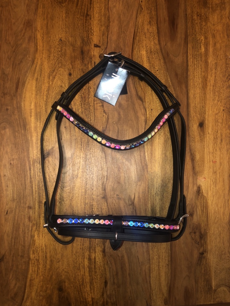 Trense Nordic Horse Rainbow engl. kombiniertes Reithalfter