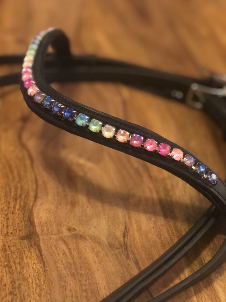 Trense Nordic Horse Rainbow engl. kombiniertes Reithalfter