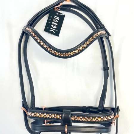 Nordic Horse Trense komplett All Rosegold, engl komb. Reithalfter