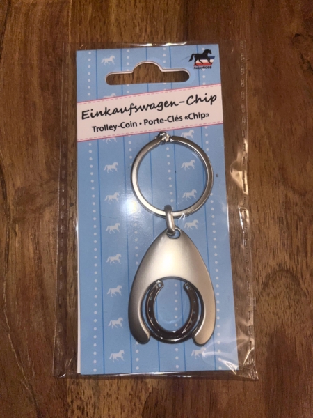 Schlüsselanhänger mit Einkaufs-Chip Hufeisen