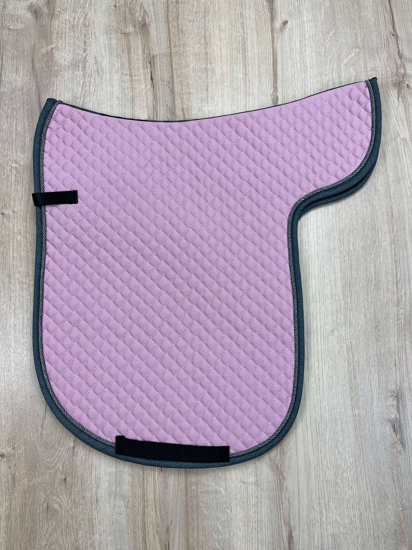 Satteldecke Island antique rosé Kordel anthrazit Lurex, Einfass anthrazit melange