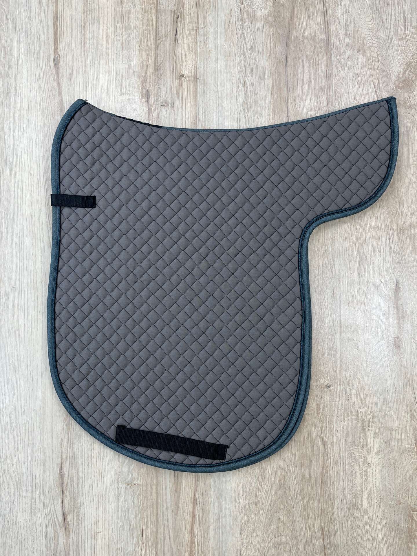 Satteldecke Island schlamm, Biese anthrazit Lurex, Einfass anthrazit-melange