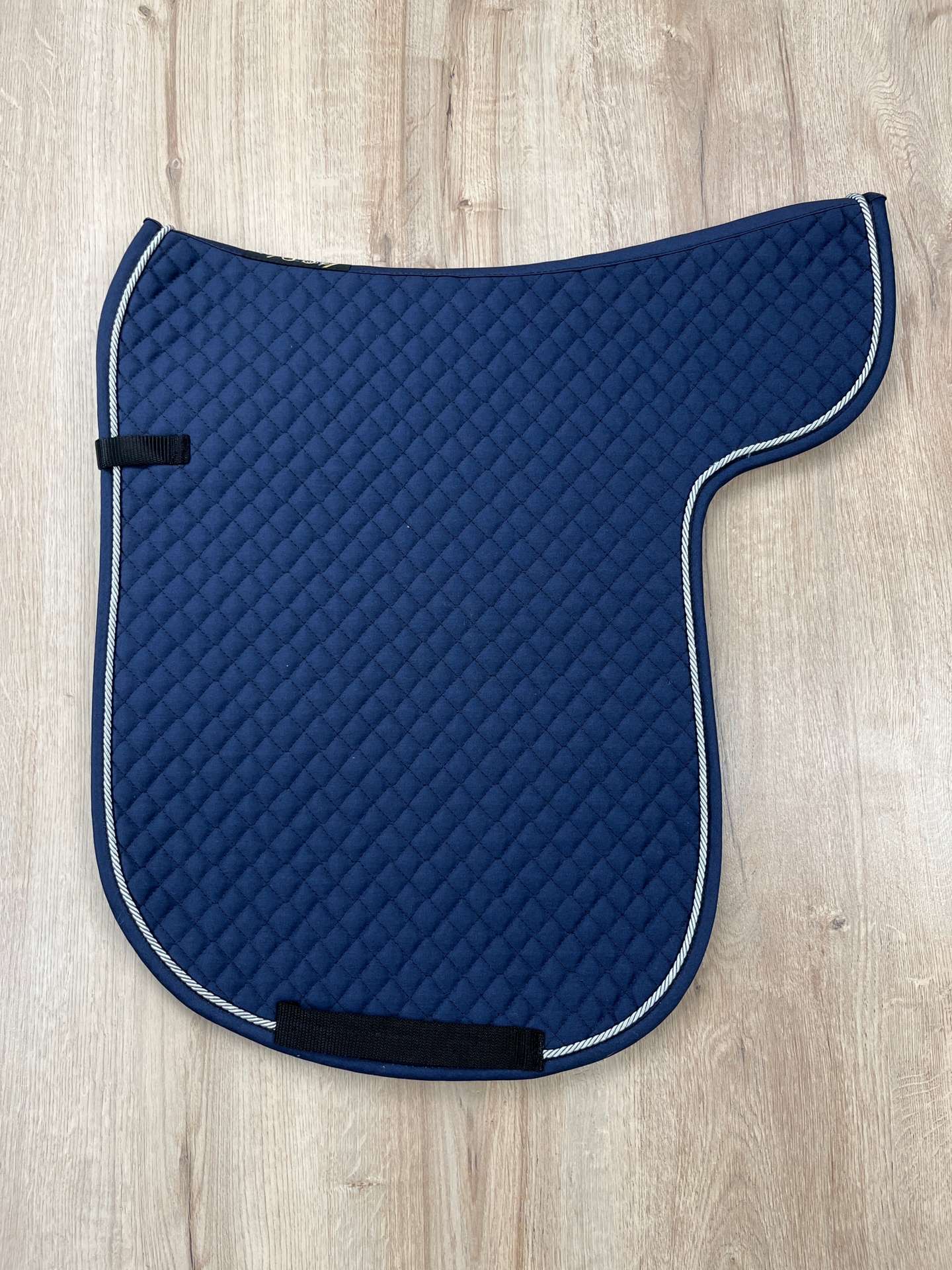 Satteldecke Island navy Kordel silber Einfass navy