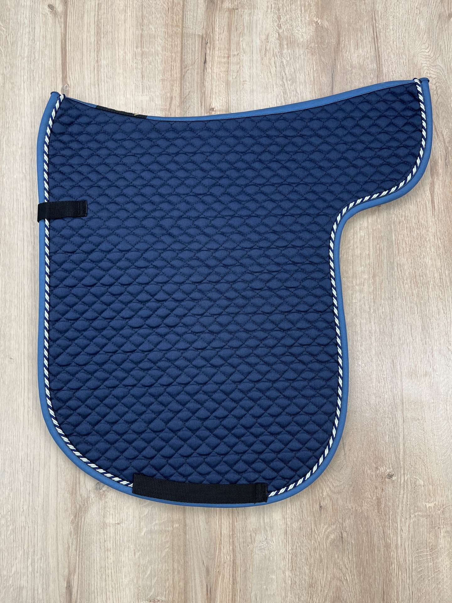 Satteldecke Island marine Kordel maritim, Einfass taubenblau