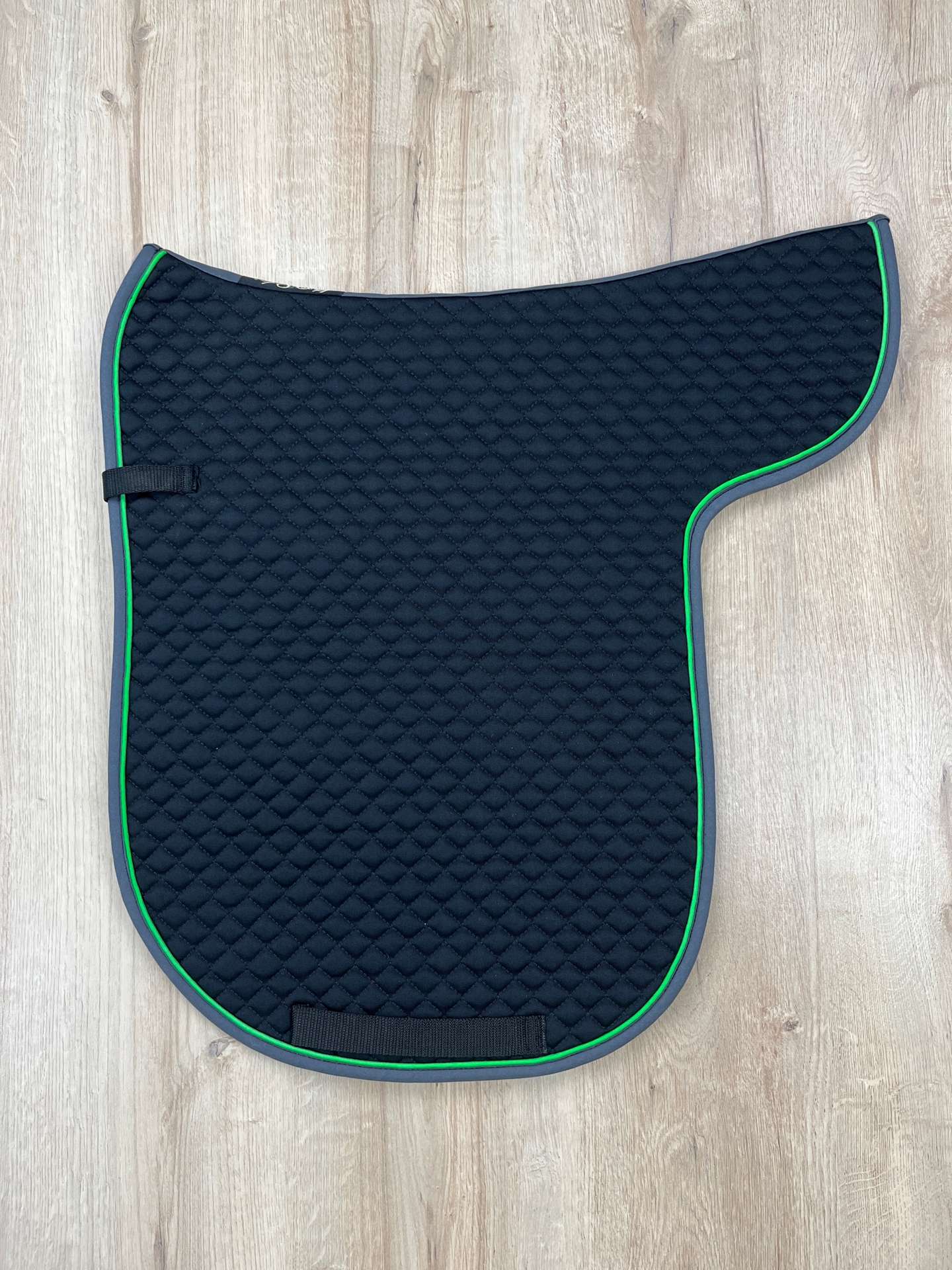 Satteldecke Island schwarz Biese grün Einfass anthrazit