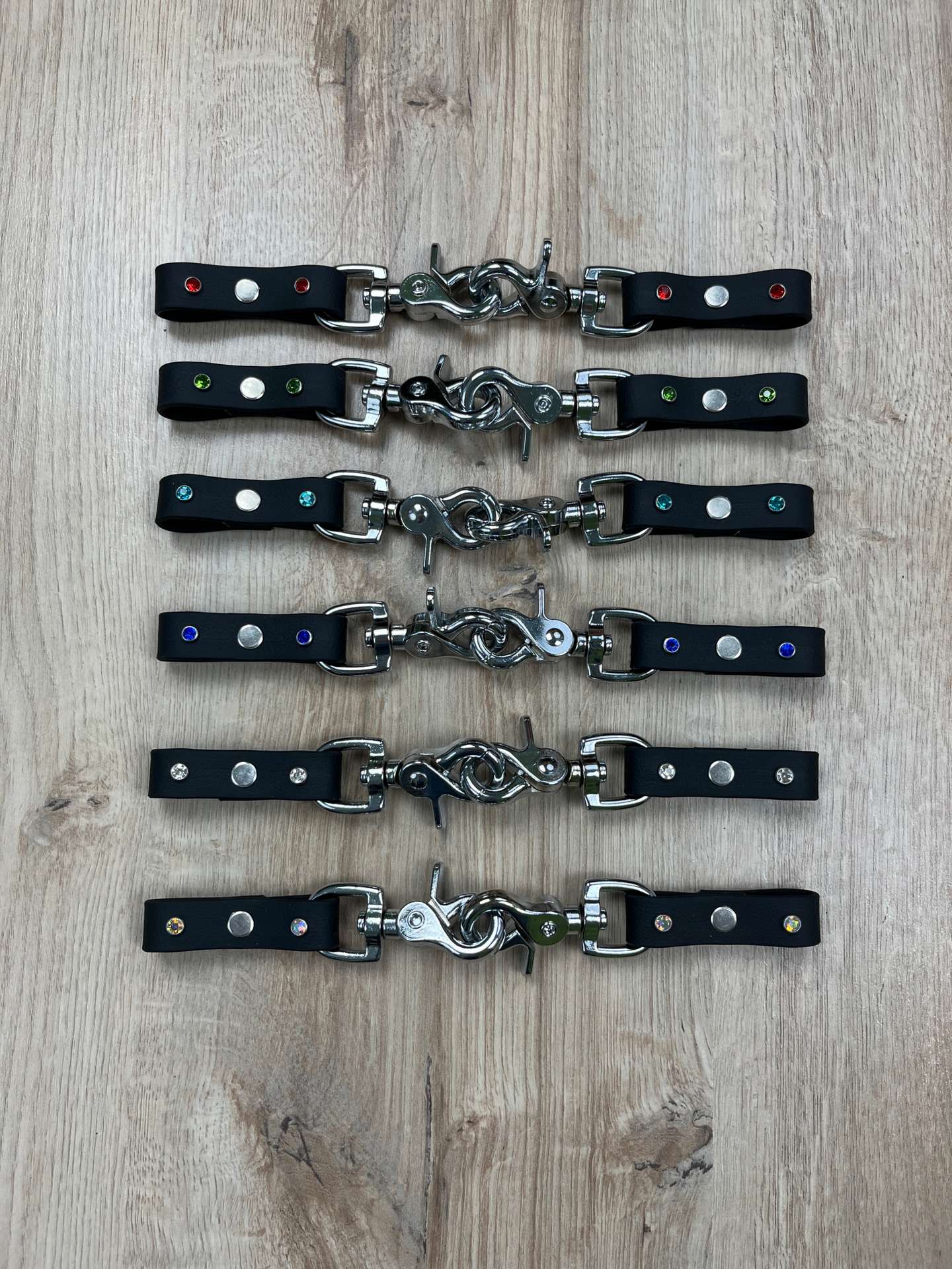 Steigbügelhalterung Biothane mit 2 Glitzersteinen