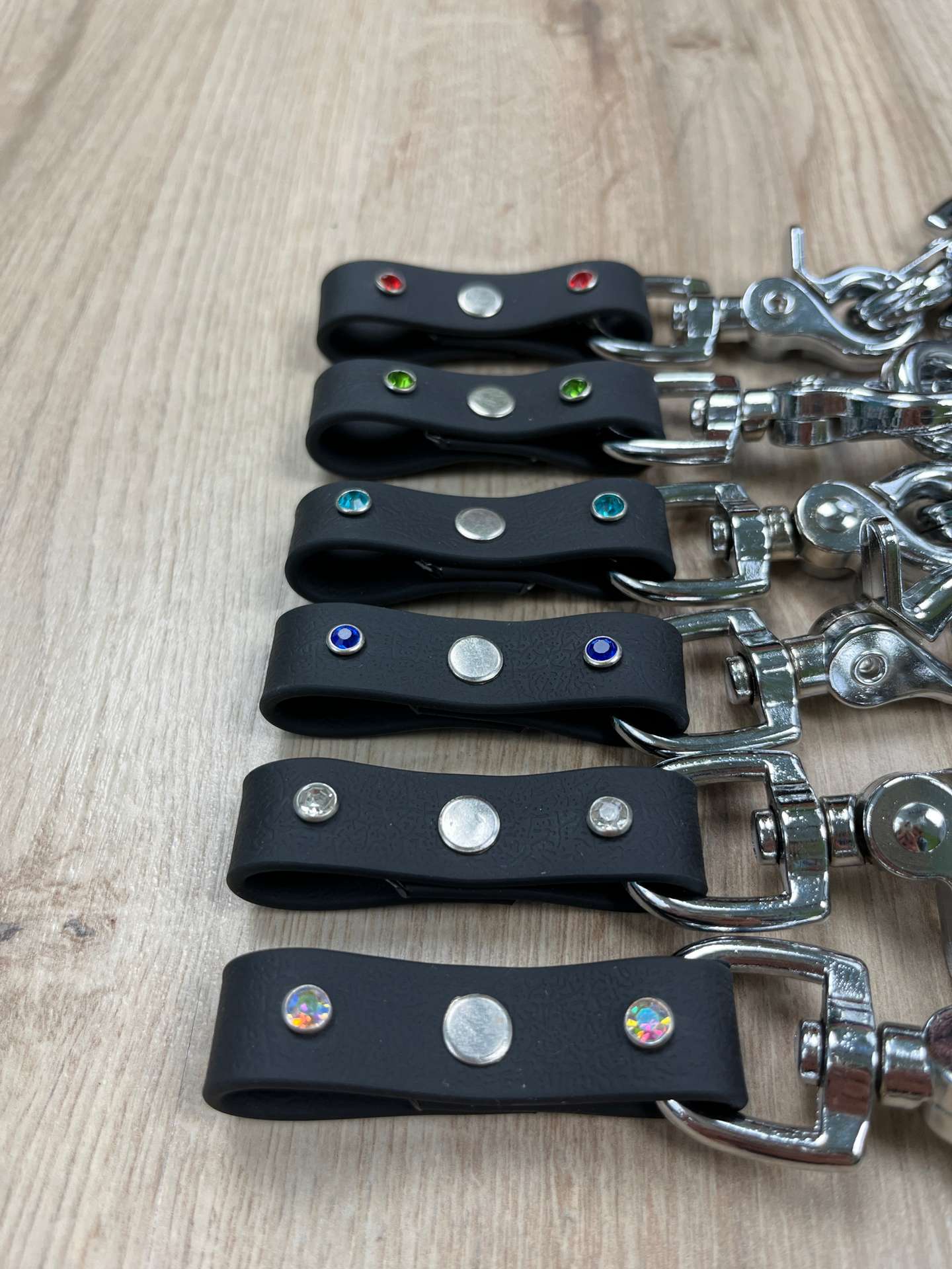 Steigbügelhalterung Biothane mit 2 Glitzersteinen