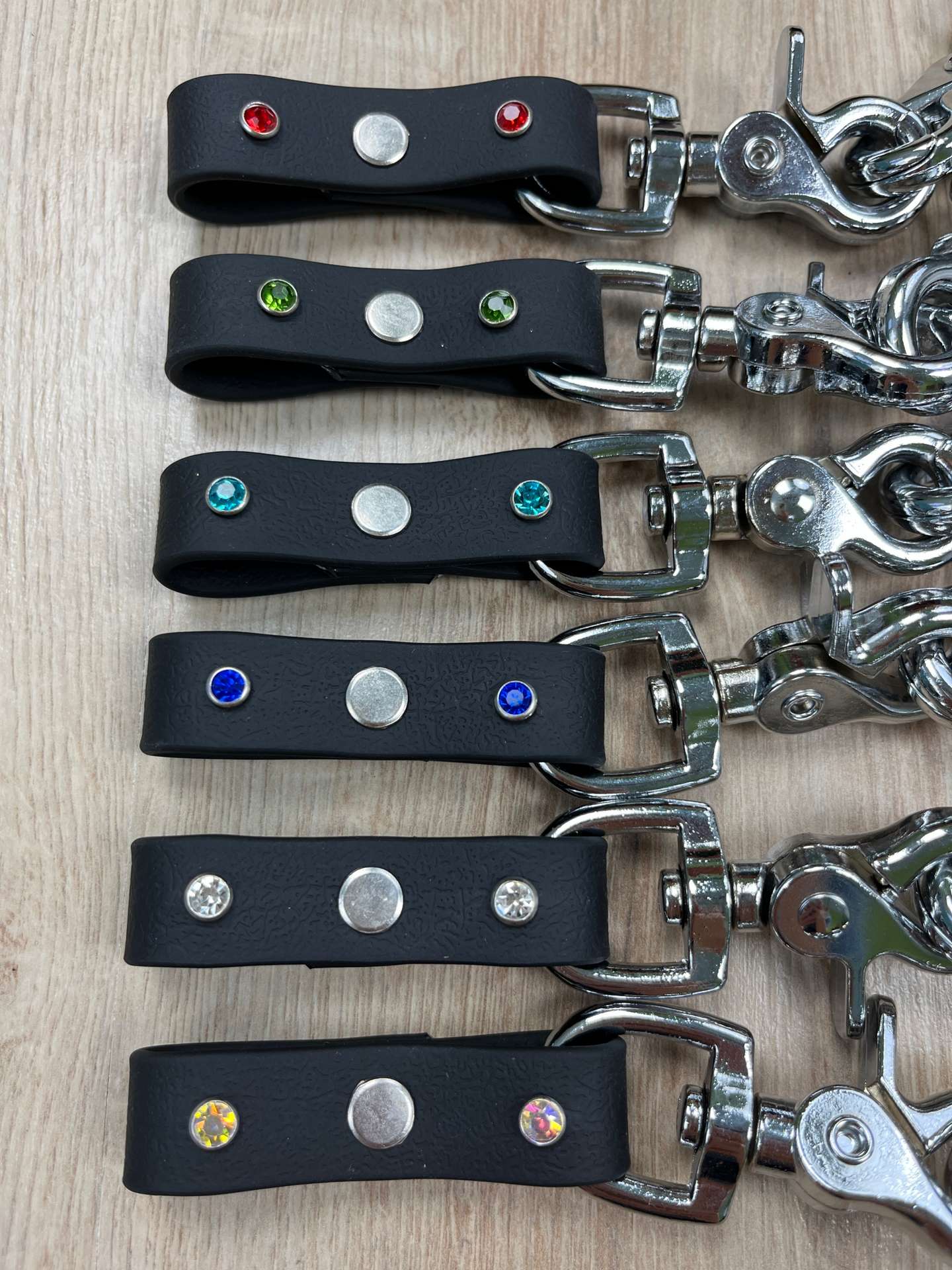 Steigbügelhalterung Biothane mit 2 Glitzersteinen