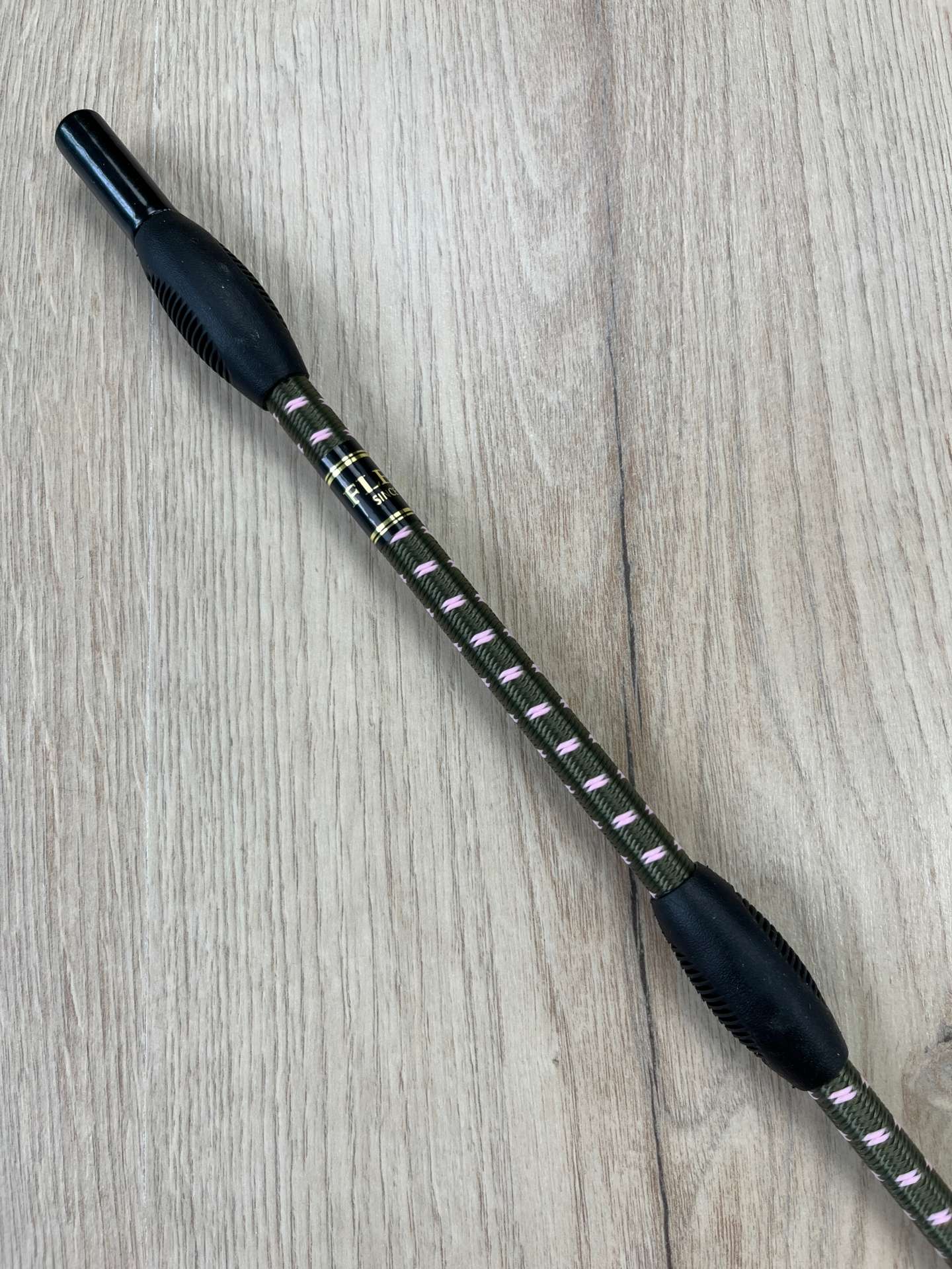 Fleck Balance Gerte Sport oliv-rosé mit Gummiknubbeln