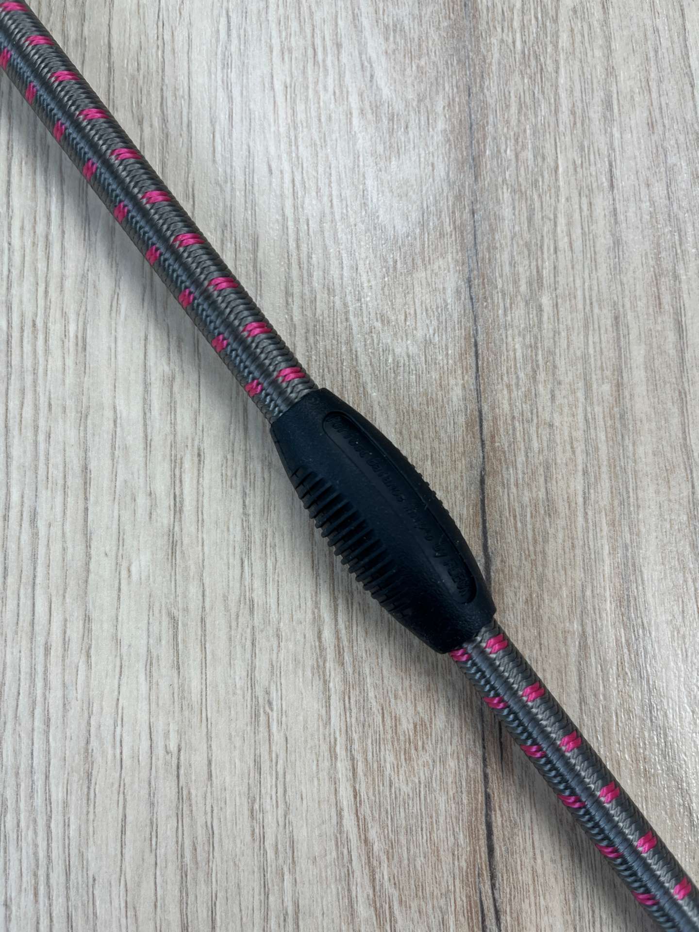 Fleck Balance Gerte grau-pink mit Gummiknubbeln