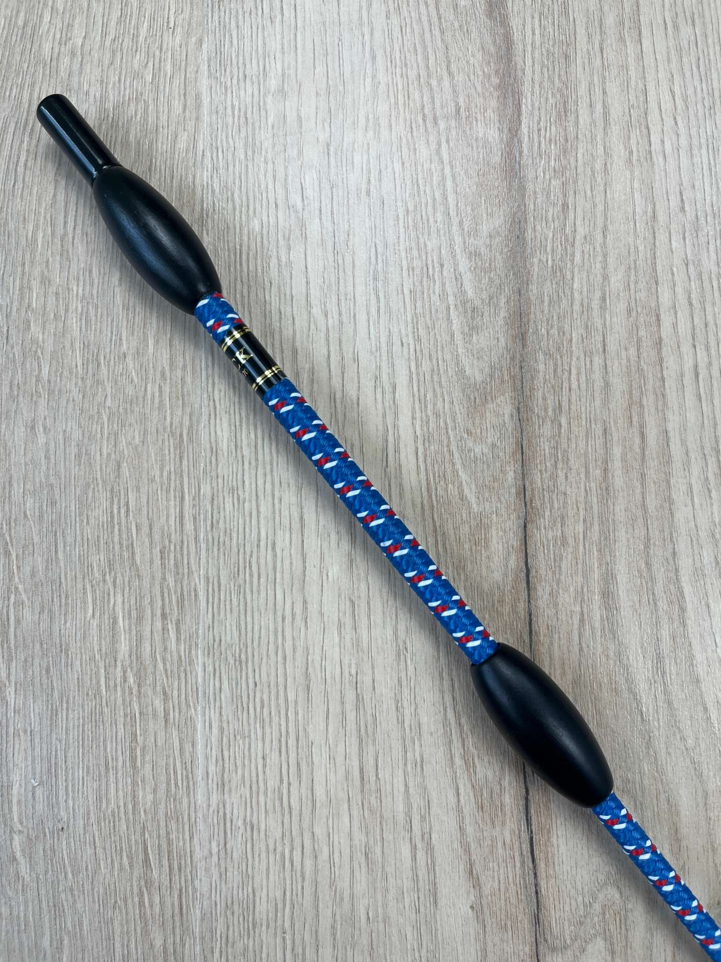 Fleck Balance Gerte islandfarben mit schwarzen Holzknubbeln