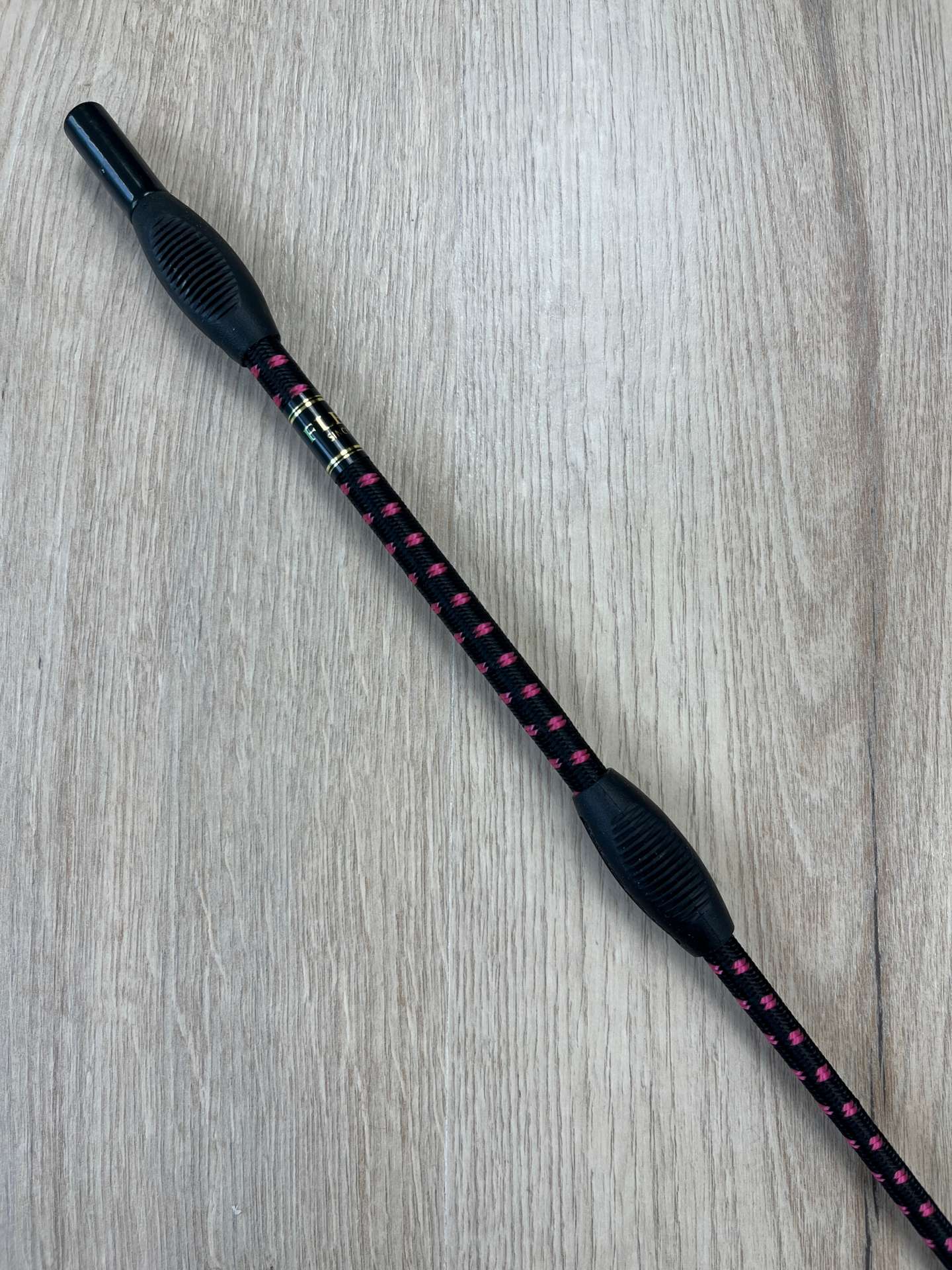 Fleck Balance Gerte Sport schwarz-pink mit Gummiknubbeln