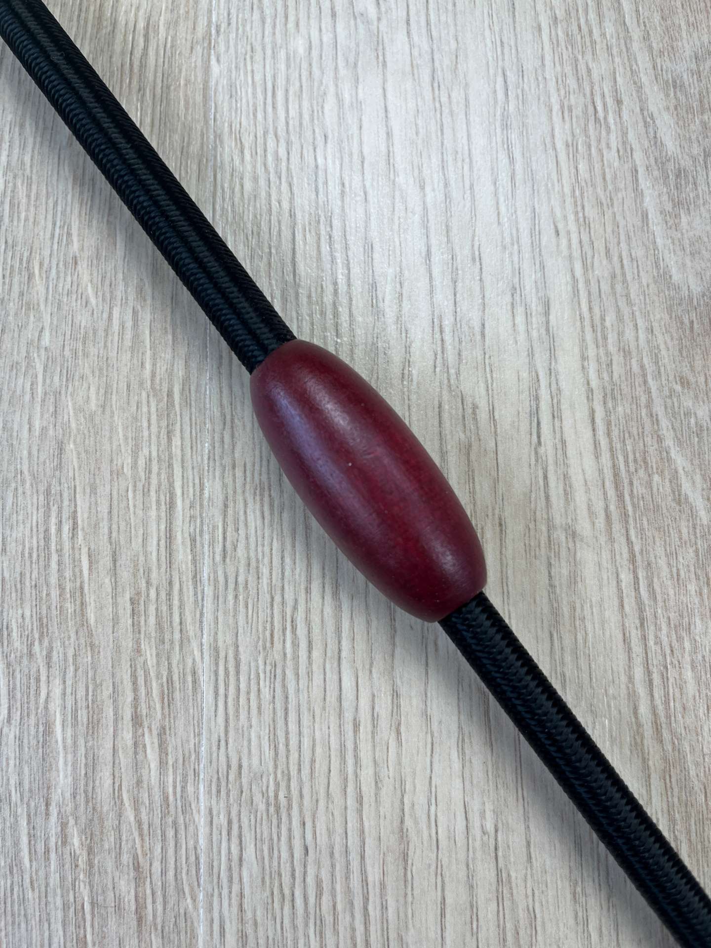 Fleck Balance Gerte schwarz mit Mahagoniknubbeln