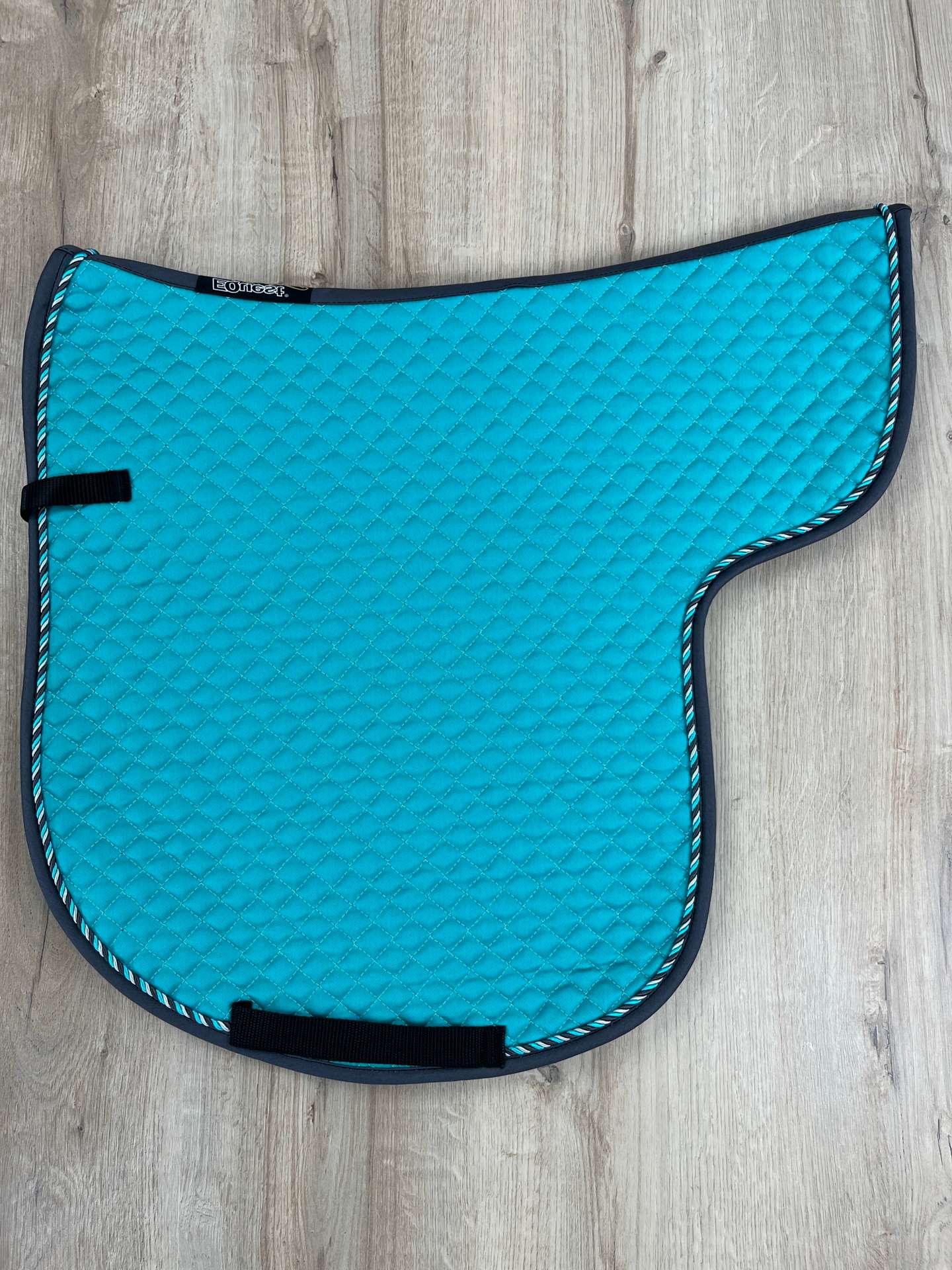 Satteldecke Island anatomic tropic Kordel mountainblue Einfass petrolneue Form!!