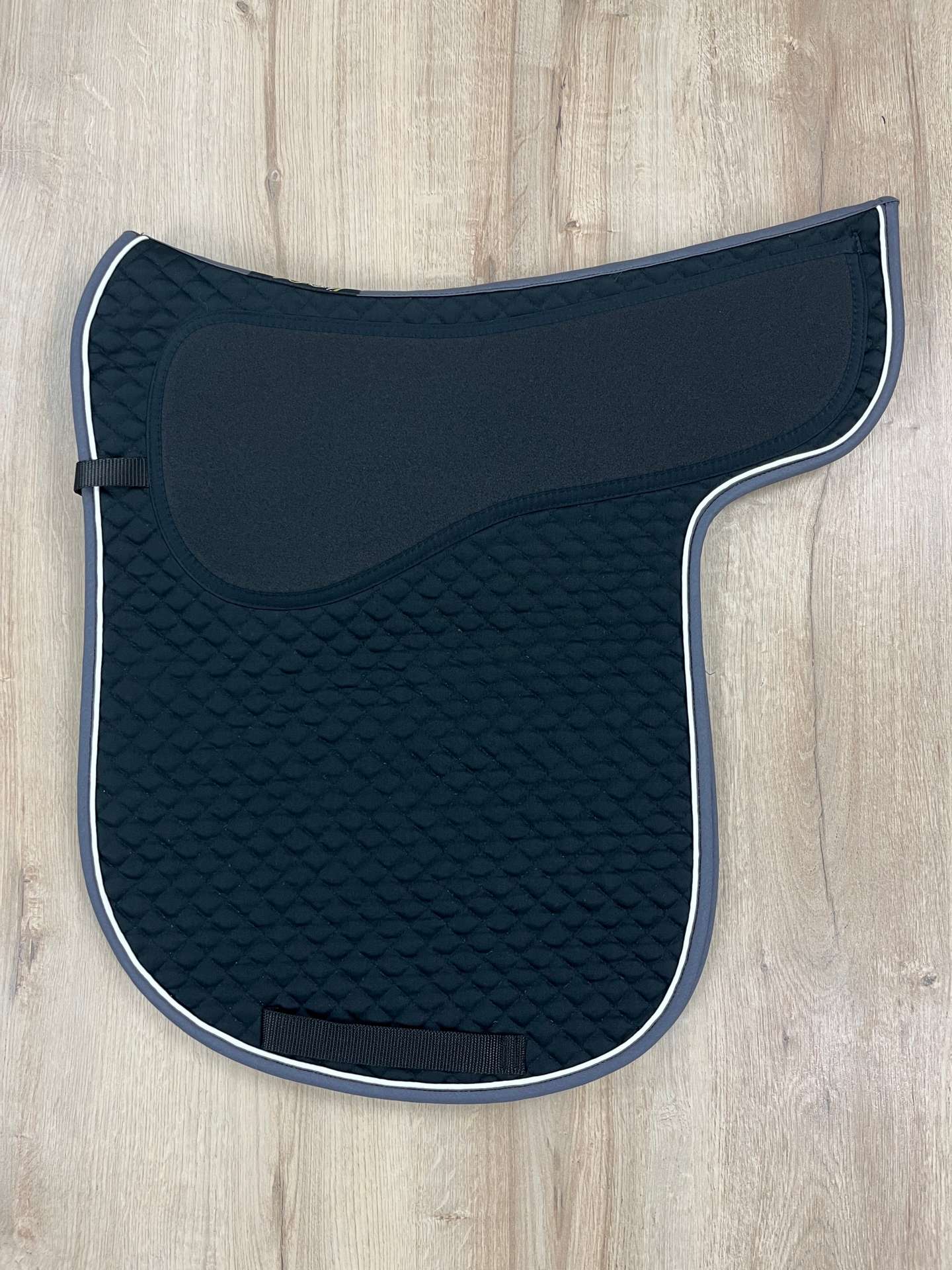 Satteldecke Island anti-shock schwarz Biese weiß Einfass anthrazit