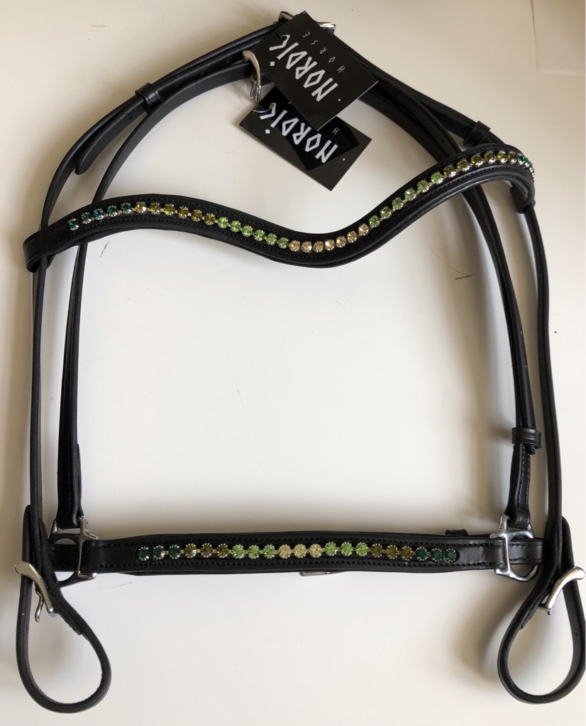 Nordic Horse Trense Farbverlauf grün hann. Reithalfter