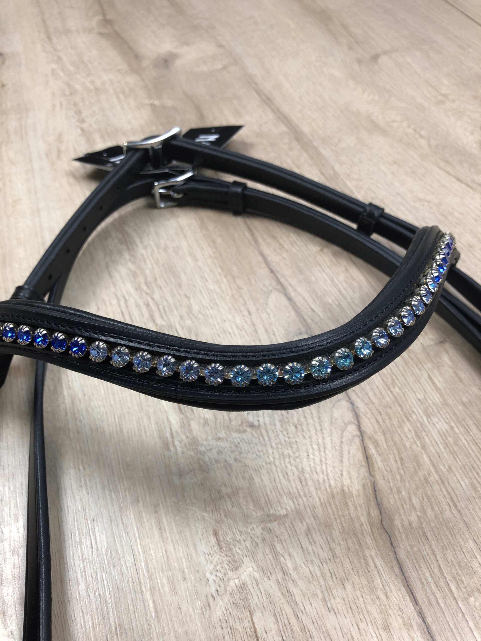 IMG_9702 Nordic Horse Trense Farbverlauf blau-türkis-petrol hann. Reithalfter