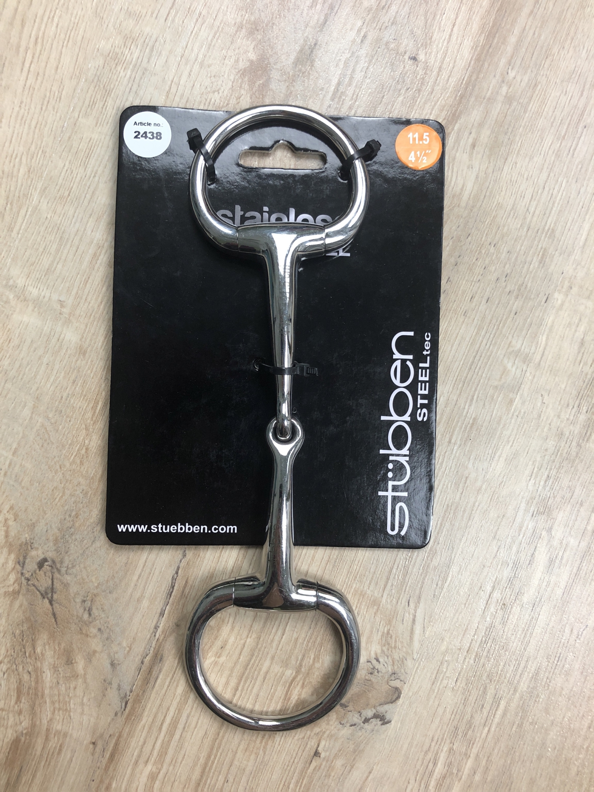 Stübben Olivenkopftrense, einfach gebrochen Edelstahl Spezialanfertigung f. GangSalat.de