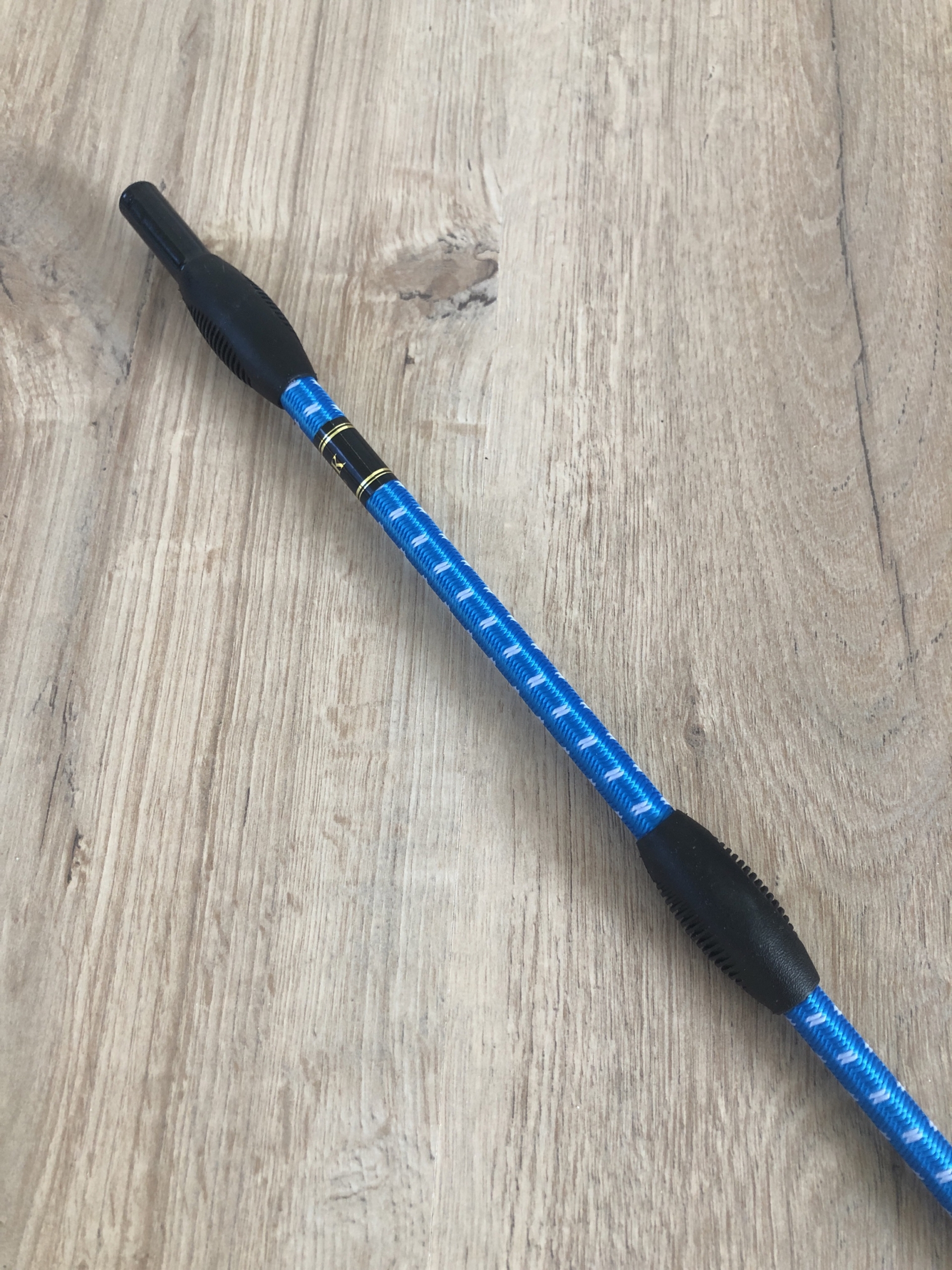 Fleck Balance Gerte Sport azur-weiß mit Gummiknubbeln