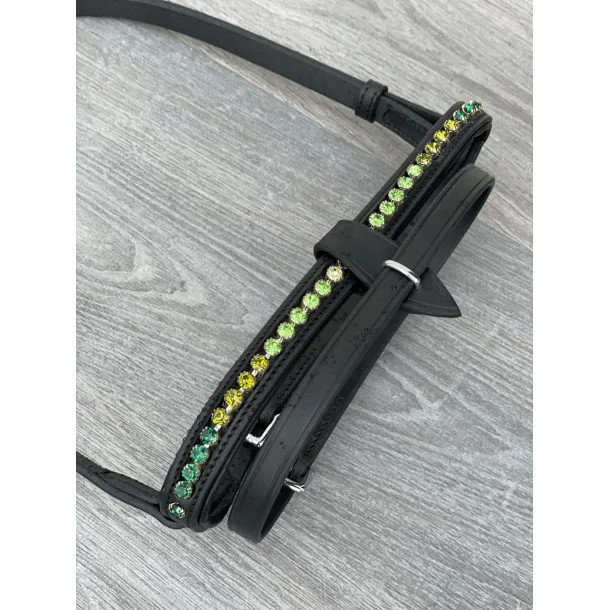 Nordic Horse Trense Farbverlauf grün, engl. kombiniertes Reithalfter