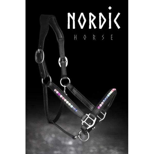 Nordic Horse Lederhalfter Rainbow